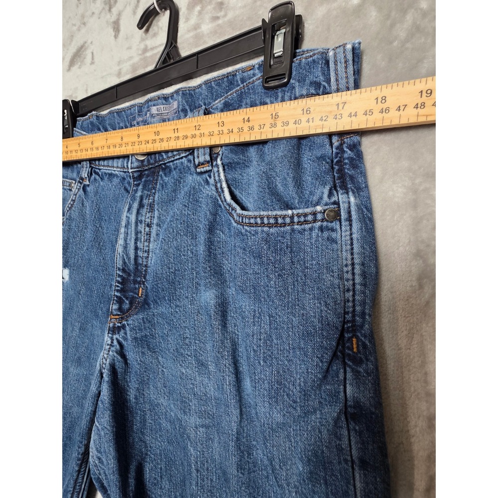 Carhartt Relaxed Fit Jeans Mens 36x32 Blue Denim Workwear Carpenter Work Pants - Picture 4 of 9